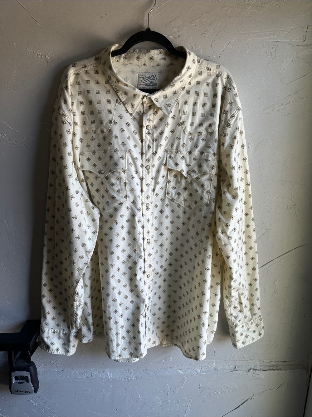Tecovas‎ Pearl Snap Western Shirt Cowboy Ranchwear Americana Workwear 3XL